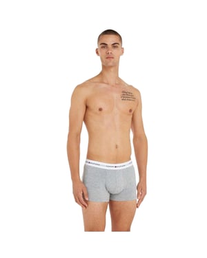 Tommy Hilfiger Klassieke boxershorts van katoenmix voor heren (set van 3) (Grijs/Zwart/Wit)