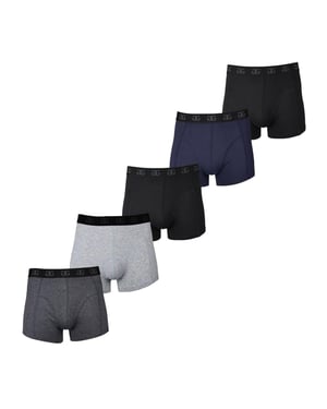Giorgio Boxershorts van katoenmix voor heren (set van 5) (Kern Zwart)