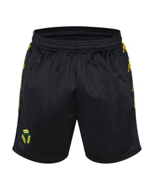 Kappa Heren Banda 10 Too Hot Hardloopshort (Zwart/Rechts Geel)