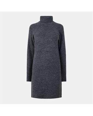 Pieces Turtleneck-trui-jurk voor dames (Donkergrijs Melange)