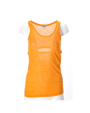 Acne Studios – Beadu Cut-topp i orange linne