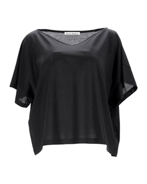 Acne Studios Susanna M Cot T-shirt i svart bomull