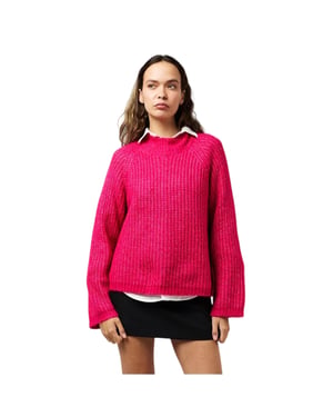 Pieces Unisex Adult Relaxed Fit Casual Sweatshirt (Bietenwortel Paars)