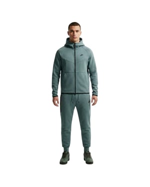 Nike Heren-hoodie met ritssluiting en chevronpatroon (Leisteen)