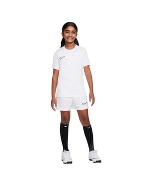Nike Swoosh-shirt van de Kinderacademie (Wit/zwart)