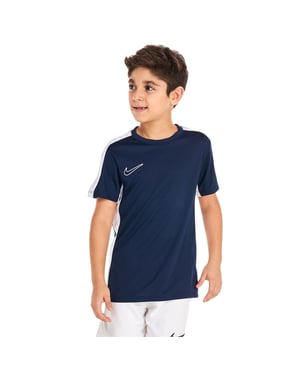 Nike Swoosh-shirt van de Kinderacademie (Obsidiaanblauw/Wit)