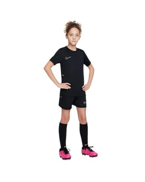 Nike Swoosh-shirt van de Kinderacademie (Zwart/Wit)