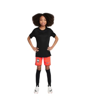 Nike Swoosh-shirt van de Kinderacademie (Zwart)