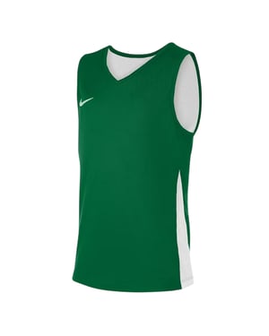 Nike Basketbalshirt voor kinderen met V-hals en zonder mouwen (Dennengroen/Wit)