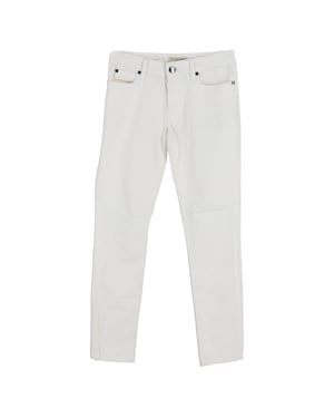 Burberry Straight-Leg Jeans in White Cotton