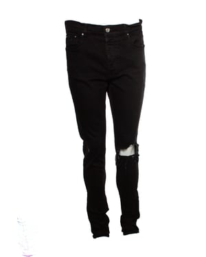 Amiri, Zwarte distressed jeans