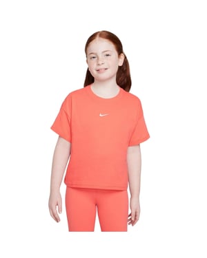 Nike Meisjes Swoosh T-shirt met normale pasvorm (Magische Ember)
