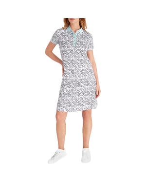 Calvin Klein Dames Abstract Skort (Wit/Groen)
