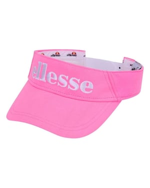 Ellesse Netti-zonneklep met opschrift en logo voor dames (Roze)