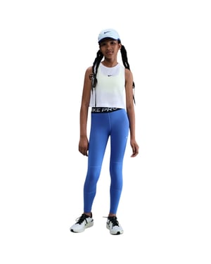 Nike Pro-legging voor meisjes (Blauw/Wit)