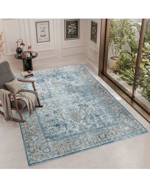 Muratap Vintage vloerkleed santorini creme multi wasbaar- 160x230 cm