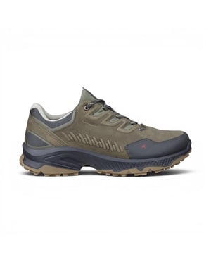 Ecco Mannen Groene Leren Waterdichte Wandeltrainer Sneaker Schoenen - Receptor XP