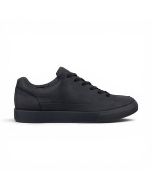 Ecco Zwarte Leren Waterdichte Sneaker Sneakers Schoenen voor Mannen - Soft 10