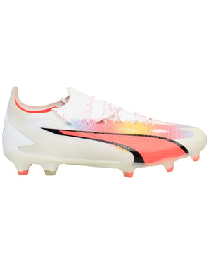 Puma Ultra Ultimate FG/AG Mens White Football Boots