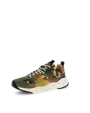 Flower Mountain Wave Suede Men's Camouflage Trainers