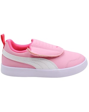 Puma Courtflex v2 Padded V Kids Pink Trainers