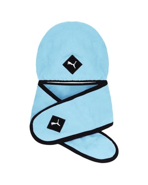Puma Logo Kids Blue/Black Hat Scarf Set