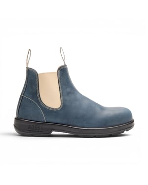 Rossi 404 Storm Blue Leather Outdoor Chelsea Boots - Spinifex
