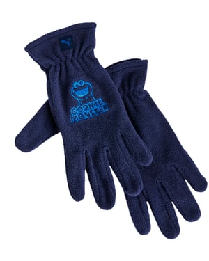 Puma Sesame Street Cookie Monster Kids Blue Gloves