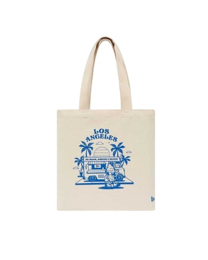 New Era Canvas draagtas uit Los Angeles (Lichtbeige print)