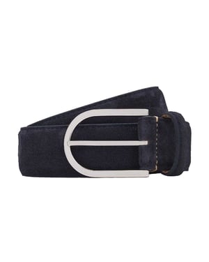 Boss Gewone rundlederen casual riem voor volwassenen (Blauw)