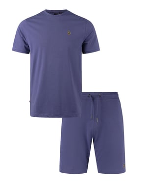 Luke 1977 Men's Traff T-shirt and Short Set in Future Dusk Purple