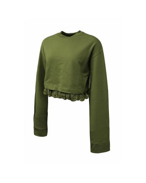 Puma x Rihanna Fenty Womens Dark Olive Sweater