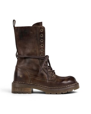 Windsorsmith Dames bruine leren veterschoenen - pauze