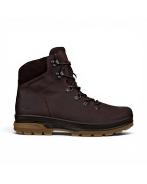 Ecco Bruine Leren Waterdichte Veterschoenen Voor Heren - Rugged Track 25