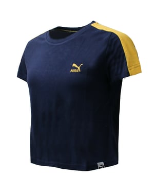 Puma Classics Structured Womens Navy T-Shirt
