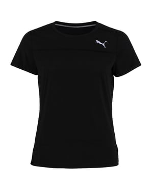 Puma Logo Womens Black T-Shirt