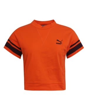 Puma Tipping Womens Orange Crop Top