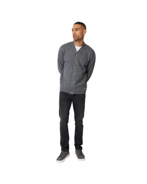 Threadbare Kofta för män i holländsk stil (Taupe Micro)