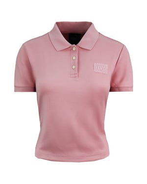 Puma x Rihanna Fenty Womens Pink Cropped Polo Shirt
