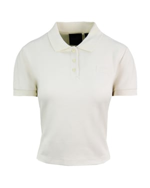 Puma x Rihanna Fenty Womens Vanilla Cropped Polo Shirt