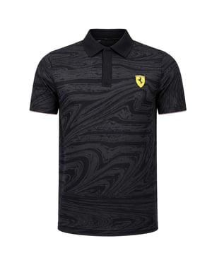Puma x Scuderia Ferrari Race Mens Black Polo Shirt