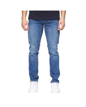 Crosshatch Heren Slim Jeans (Blauw)