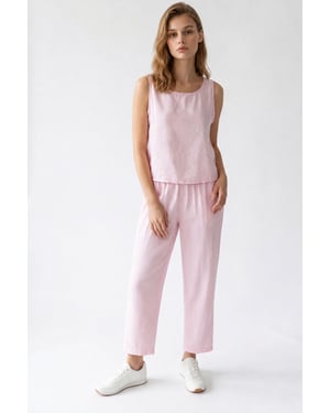 Mouwloze Crepe Jumpsuit