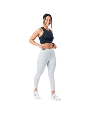 Nathan Leggings med hög midja för kvinnor/damer (Grå dimma)