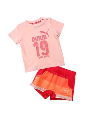 Puma Style Minicats Kids Pink/Orange Set