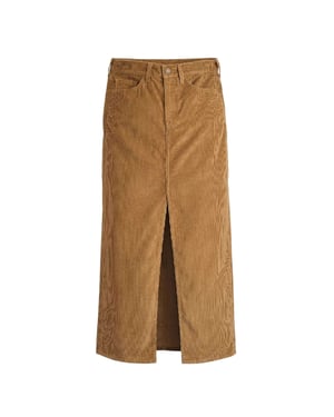 Levis Denim maxi-rok met hoge taille voor dames (Hermelijn)