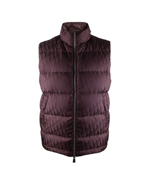 Dior Schuin aflopend vest Bruin