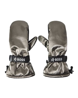 Boss Unisex-skiwanten voor volwassenen met metallic-effect (Grijs)