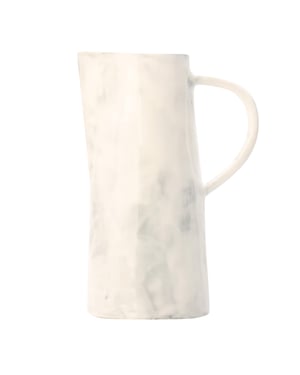 Off White Enfärgad Keramik Kanna (Taupe)