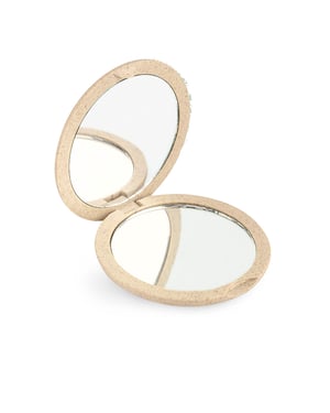 Spegel Naturfiber Dubbel Vikbar Väska X4 #beige